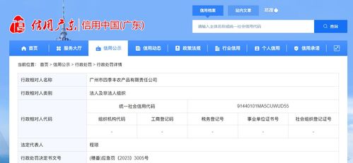 广州市番禺区应急管理局对四季丰农产品公司作出行政处罚