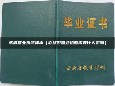 办理出境旅游业务营业执照 所需资料全解析与样本参考